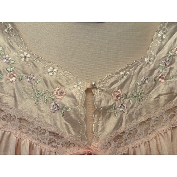 Women's Vintage Pink Lorraine Gown Robe Size Small - Picture 5 of 7